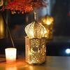 Ramadan LED Lamp Wooden Eid Mubarak Moon LED Light Muslim Islam Decorative Light Lantern For Home Decoration