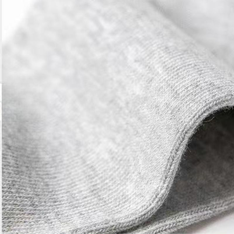 5 Paires Chaussettes Cheville Femme Blanc Noir Chaussettes Femme Respirantes Chaussettes de Sport Couleur Unie Socquettes Chaussettes Confortables en Polyester