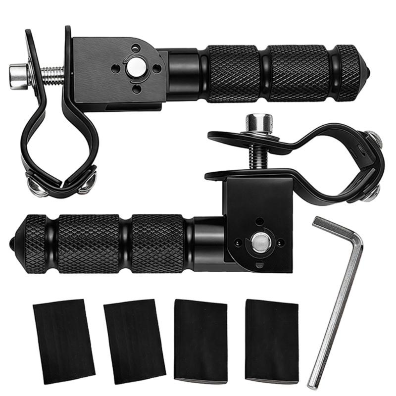 Motorcycle Foot Pedals Antislip Textured Universal Compatibility Enhanced Comfort For Ergonomic Comfort Ride Enhancement чёрный