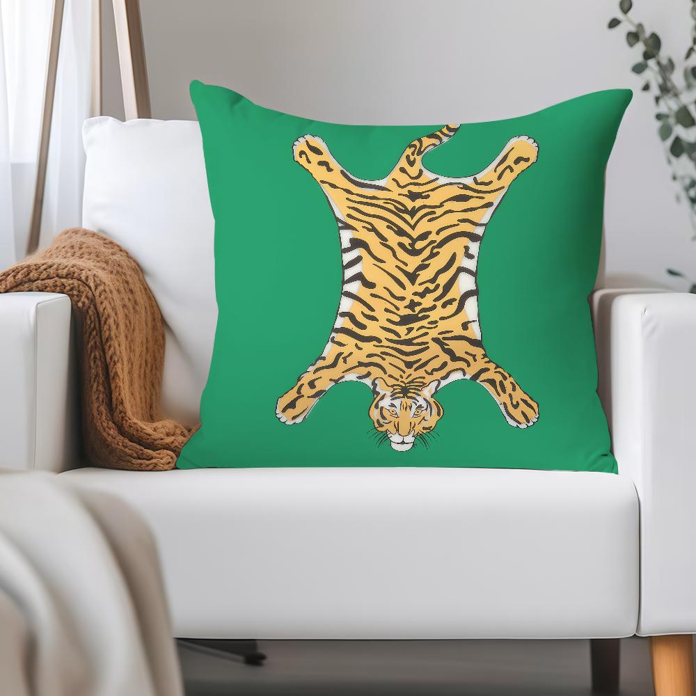 Cool Tiger J-Jonathan Pillow Case Applicable Space For Guest Rooms Interiors Cars Office House Decoration