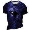 Men's Graphic Animal Lion T-shirt Short Sleeve T-shirt 3D Printed Shirt Daily Designer Retro Sports Outdoor Holiday Summer Clothing