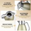 Large Capacity 1.8 Liter 304 Stainless Steel Vacuum Flask Insulated Teapot Coffee Kettle Jug Handle Travel Kettle Thermos Bottle
