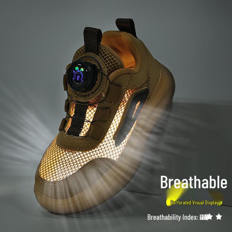 Bobodou Atmungsaktive Mesh-Sportschuhe für Kinder - Lässige Sneakers mit weicher Sohle für Jungen & Mädchen für 2025