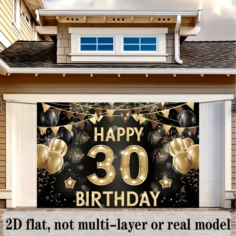 2D Flat 2D Flat Banner 1 Piece 30th Birthday Background Decoration Background Photo Prop Polyester Banner Decoration