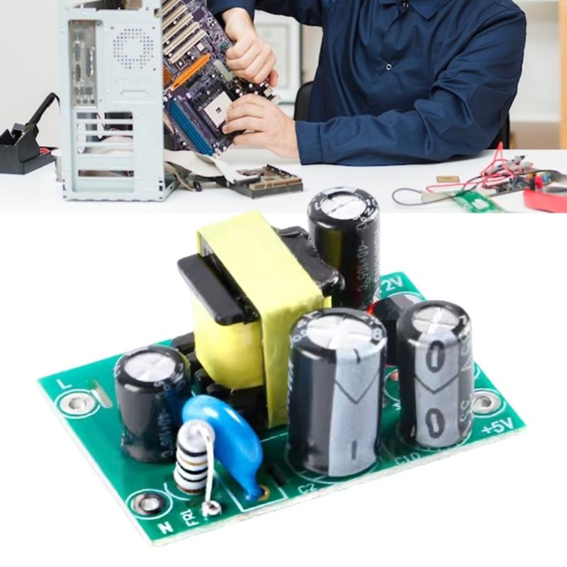 ACDC Converters Module with Two Outputs Transforming AC 110V 220V To DC5V and 12V for Use