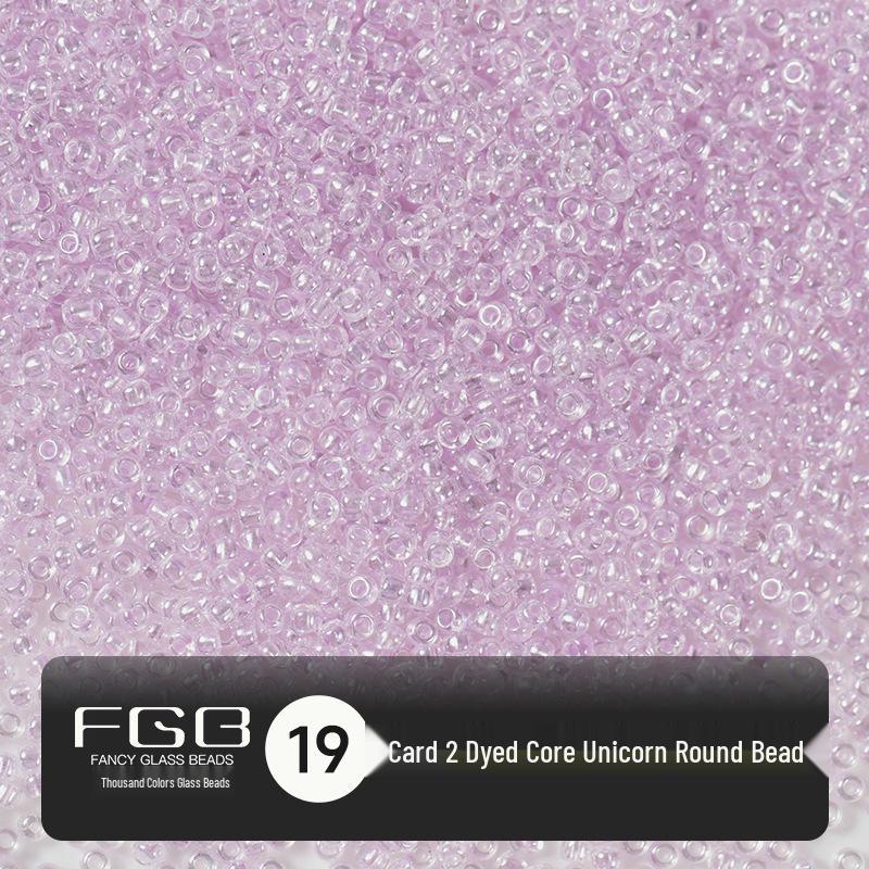 

Thousand Color Unicorn Heart Glazed 2mm Round Glass Seed Beads for DIY Jewelry Accessories 30g (~2500 beads)