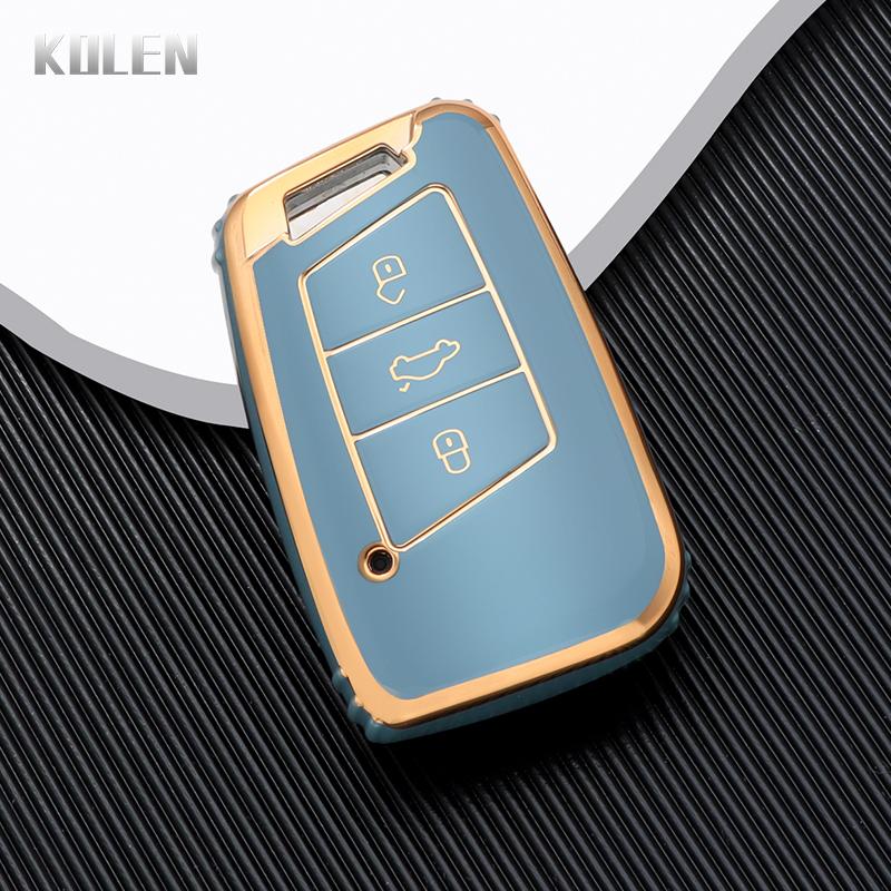 

New Tpu Car Remote Key Case Cover Shell For Vw Volkswagen Passat B8 Magotan Tiguan Golf For Skoda Kodiaq Superb A7 Accessories