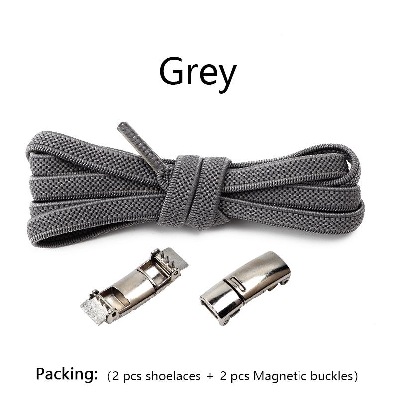 1 Pair No tie Shoelaces Magnetic Lock Elastic Shoe Laces For Kids and Adult Sneakers for Shoelace Flat Rubber Bands Shoestrings