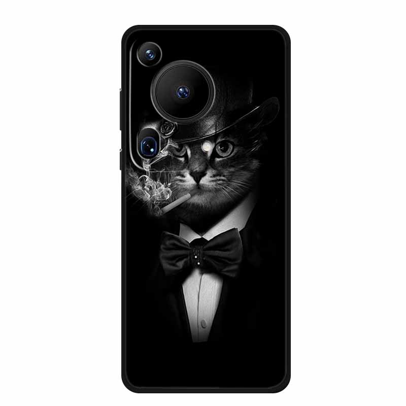 For Huawei Pura 70 Pro Ultra Case Pura70 Pro Black Silicone Soft Back Cover Case For Huawei Pura 80 Pro Ultra Phone Case Pura80