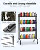 3D Printer Filament Storage Rack, 4 Tier Heavy Duty Storage Shelf, Rolling Filament Spool Holders Racks with Wheels, Filaments Organzied for 3D