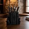 Gothic Style Magic Book Crystal Pen Holder Large Capacity Makeup Brush Storage Box  for Home