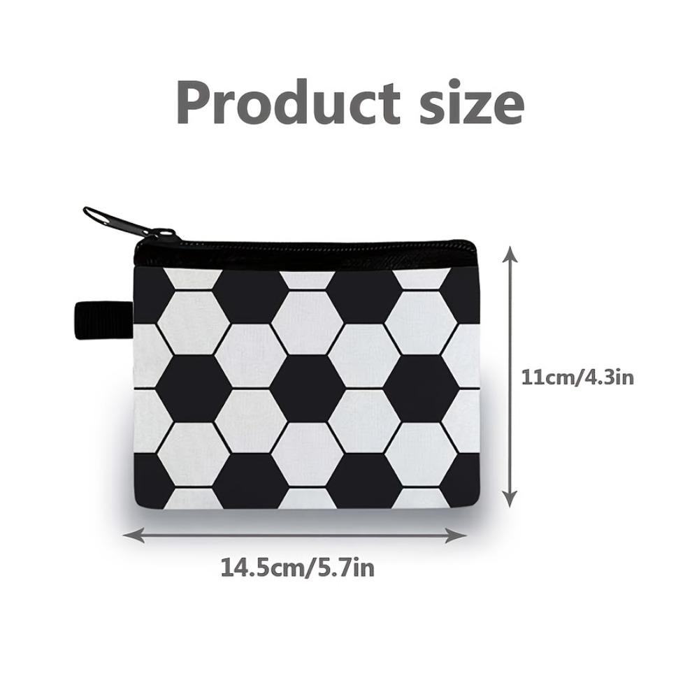 Basketball Soccer Coin Purse Storage Bag Wallet Organizer Coin Pouch Keychain Case Hand Bag For Earplugs Boys Sports Fans