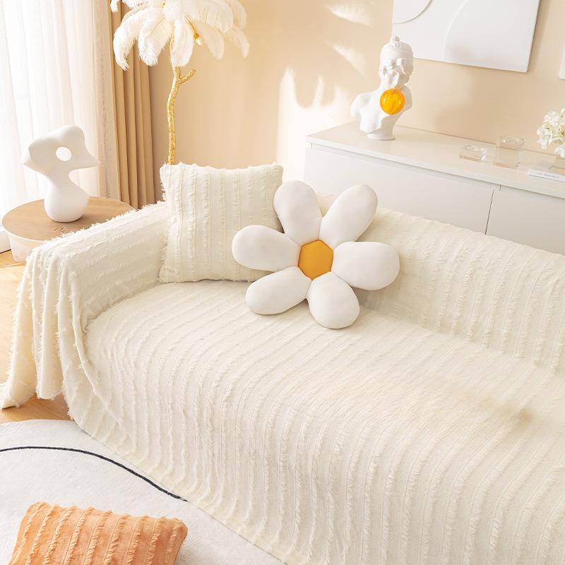 

Зимний плюшевый чехол на диван, ткань, все включено, защита от царапин, универсальный чехол на диван, современный минималистичный универсальный чехол-полотенце для дивана 180*130cm