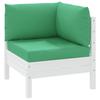 3 Piece Pallet Cushions Green Oxford Fabric