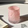 Cherry Blossom Pink Crystal Glass Cup,, Hammer Patterned Whiskey Glass, Ladies' High-value Juice Coffee Cups, Cold Beer Glass
