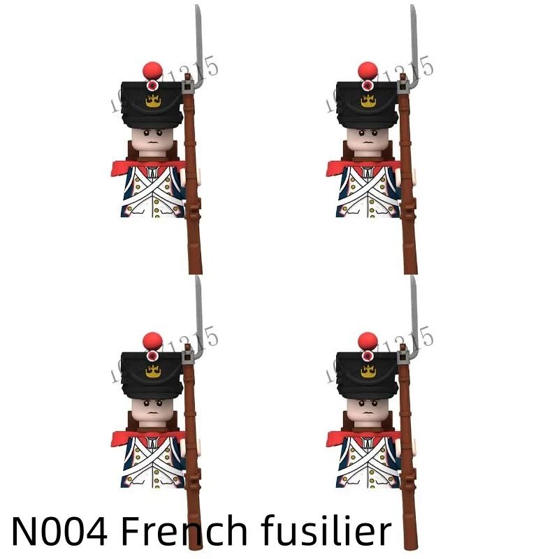 

Наполеоновские войны Военные солдаты Строительные блоки Вторая мировая война Британский Французский Фузилер Винтовки Русский Прусский Пеший гвардеец Кирпичики Детские игрушки