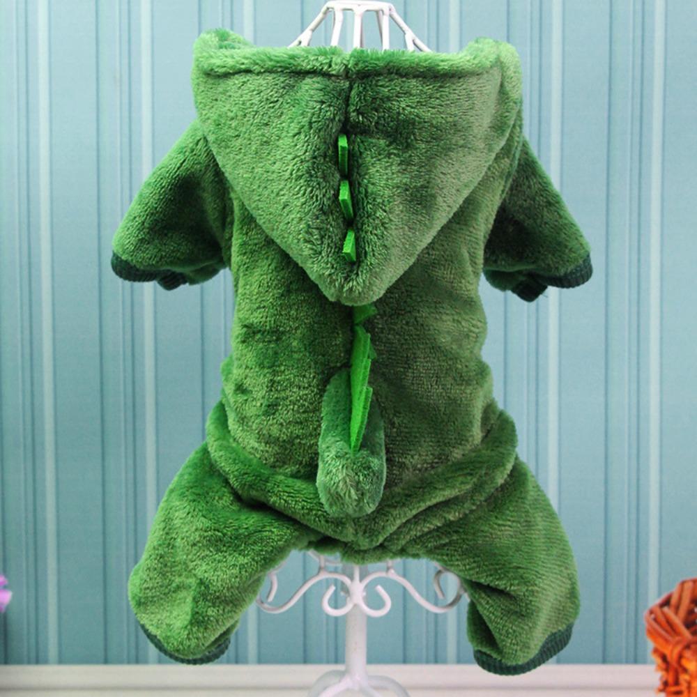 Dog Clothes Dinosaur Transformation Pet Clothes Wholesale Thickened Warm Direct Four-legged Dog Clothes