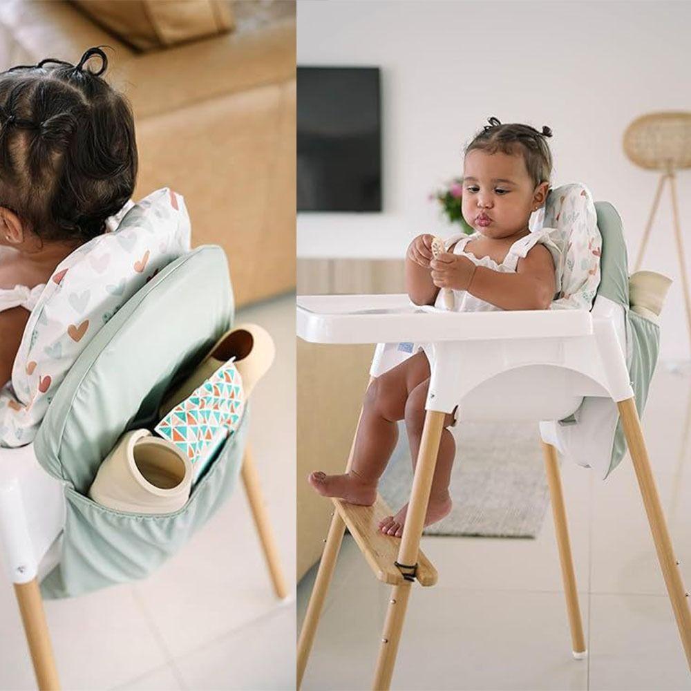 Portable High Foot Dining Chair Cover Organiser Bag Dining Chair Back Storage Bag