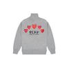Comme des Garçons PLAY Sudadera con Cremallera y Cuello Redondo COMME des GARCONS PLAY 'Gris' para Hombre AZ-T252-051-1