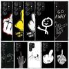 Middle Finger Soft Cover for Samsung Galaxy S25 Edge S26 S24 S23 Ultra Phone Case S22 S21 Plus S20 FE Print Pattern Shell Galaxy
