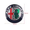 4PCS 56MM car hub center cover label wheel hub center decorative accessories for Alfa Romeo Giulia Giulietta 159 Mito Spider GTA