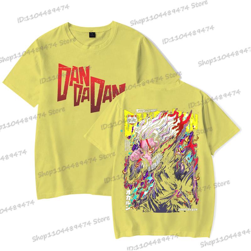 Anime Dandadan Okarun T-shirt Men Women Japanese Comic Ken Takakura Tops Tees Fashion Double Sided Graphics Dandadan Tshirt Gift