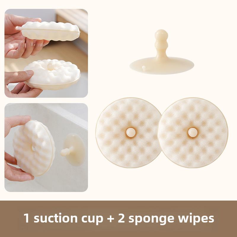 

Набор губок для мытья посуды 3D Honeycomb - полиуретановые двухсторонние губки для чистки кухни с присоской 1 suction cup +2 sponges