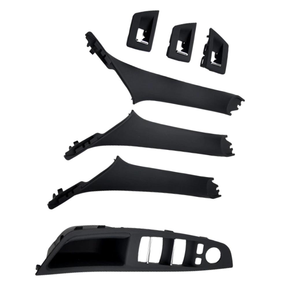 Interior Front Door Armrest Panel Trim Pull Handle Set Replacement for BMW 5 Series F10 F11 F18 2010 2011 2012 2013-2017 LHD RHD