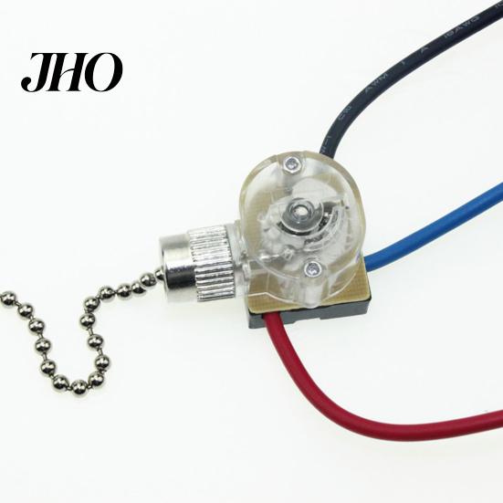Bathroom Light Switch Replacement 3-Wire Beads Chain Wall Ceiling Fan Pull Cord String