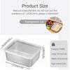 3/6/10PCS Refrigerator Food Storage Box Portable Food Freshness Preservation Box Picnic Box Stainless Steel Food Container