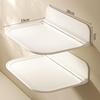 Punch-Free Foldable Wall Shelf: Bathroom, Bedside, or Dorm Storage for Mobile Phones & Set-Top Boxes