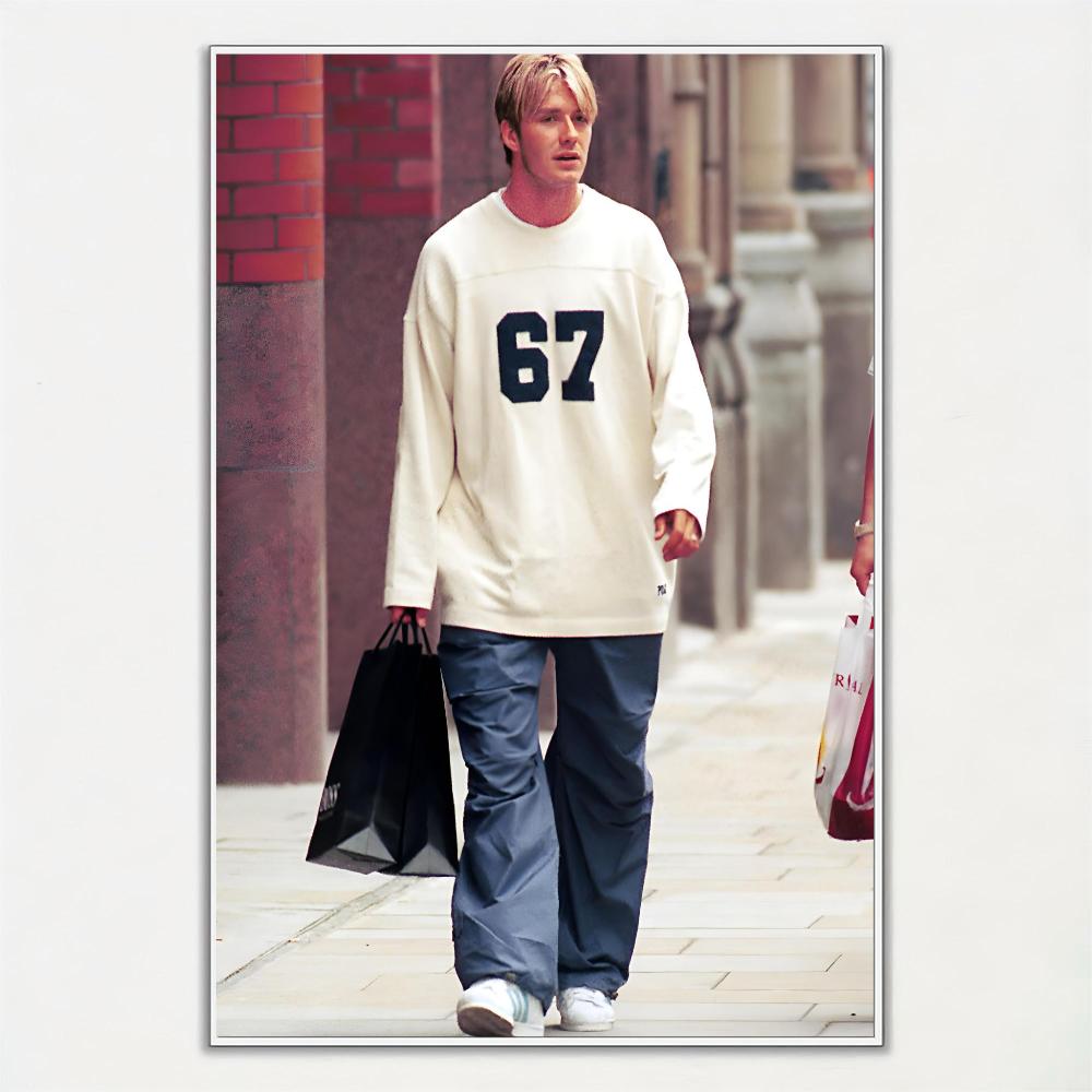 1pc Hot And Famous Great Football Stars David Beckham Poster HD Posters Home Room Bar Cafe Decor Art Wall Painting Picture