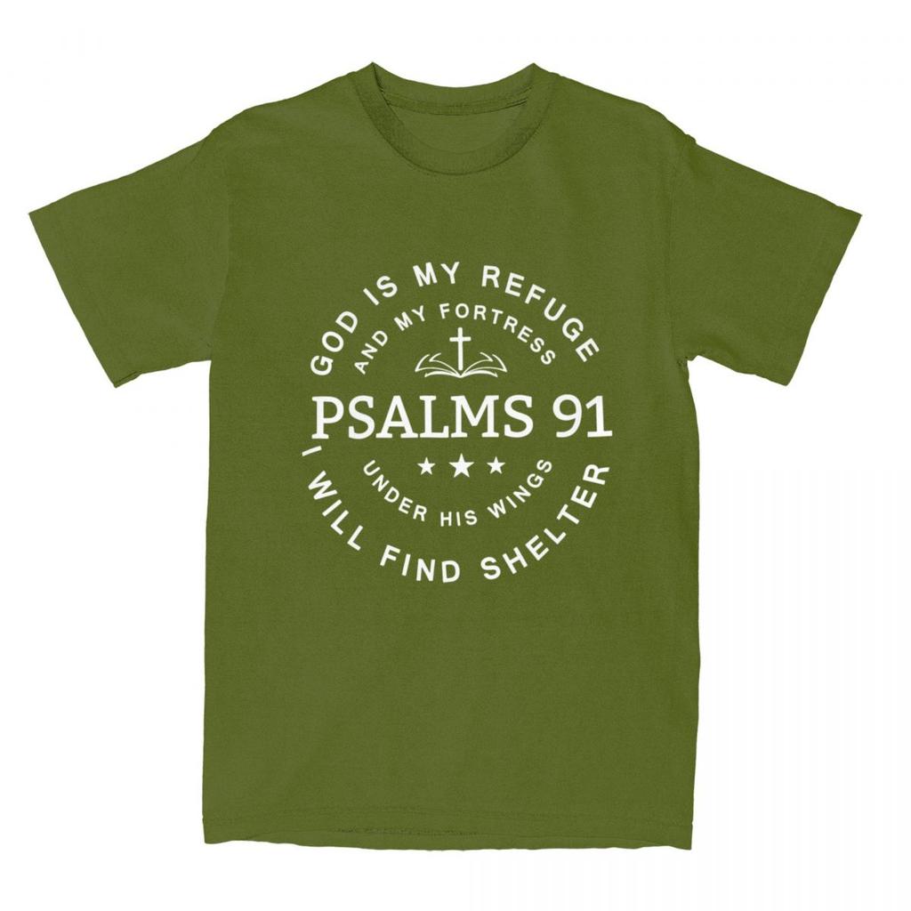 Bible Gateway Psalm 91 Herren Damen T-Shirts Christus Accessoires Mode T-Shirt 100% Baumwolle Grafik