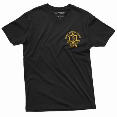 T-shirt Militare Uomo Esercito Israeliano IDF di Israele Maglietta Forze di Difesa di Israele
