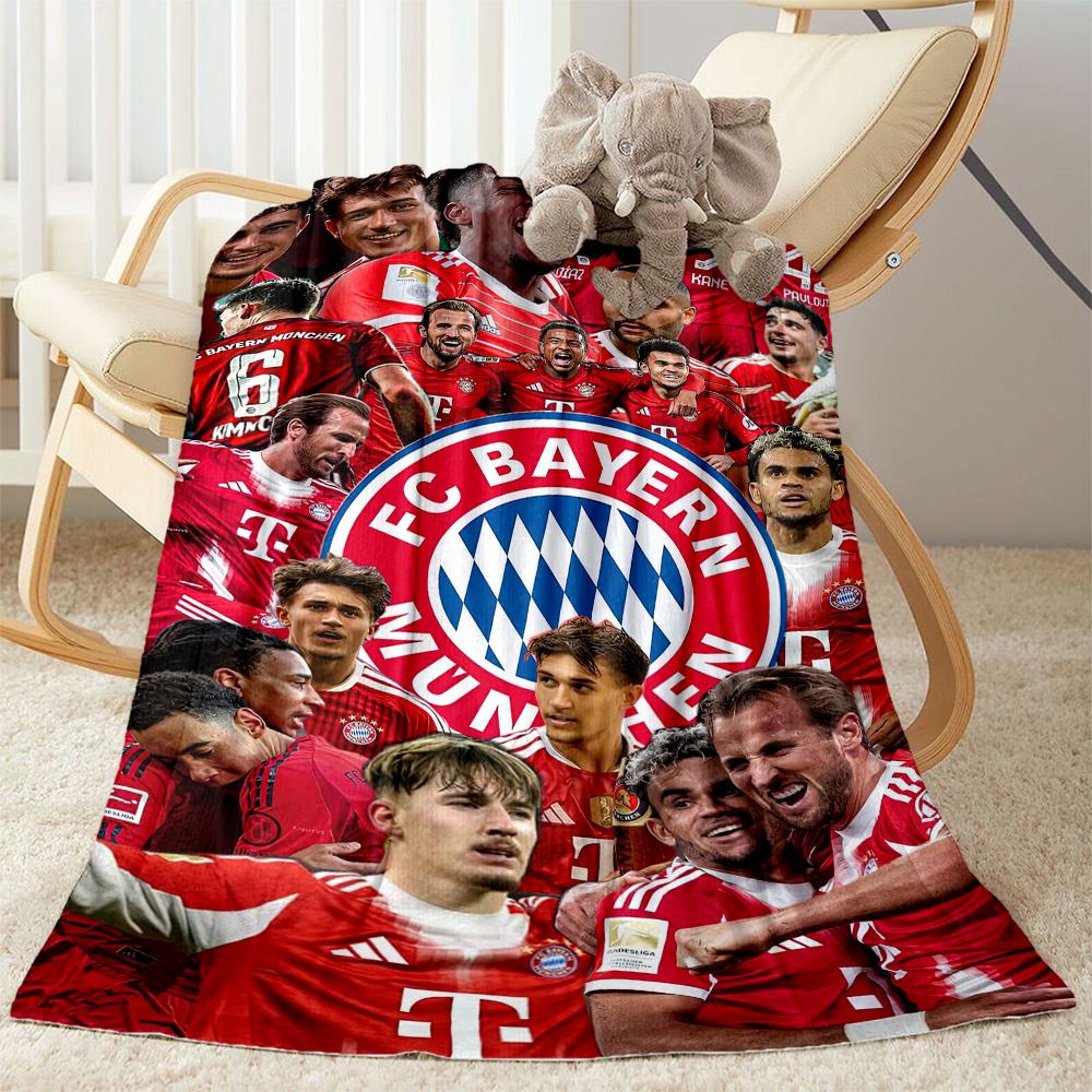 Bayern Munich Blanket Warmthful Decor Perfect for Chair Bed Office All-Season Use Digital Print Ideal Gift For Birthday Valentine'S Day