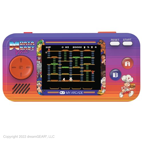 My Arcade Data East Pocket Player: Portable Game System with 308 Preloaded Retro Games, 2.75-inch Color Screen, and Speakers (DGUNL-4127), Purple