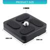 Aluminum Quick Release Clamp Plate Tripod Monopod Mount Adapter Dslr Camera Plate 1/4inch Screw for Camera Videographers