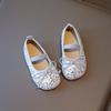 Baby Girls Summer Kids Princess Sandals Casual Lightweight Fashion Sequins Elegant Soft Party Bow Flat Children Walking Shoes
