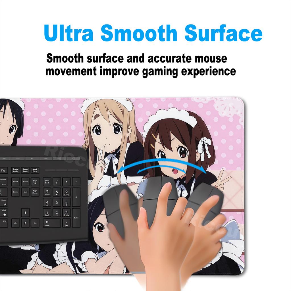 Süßes Anime-Mädchen-Mauspad K-ON Großes Gaming-Mauspad Büro-Computer-Tastaturmatte PC-Schrank Erweiterte Tischmatte Schreibtischzubehör