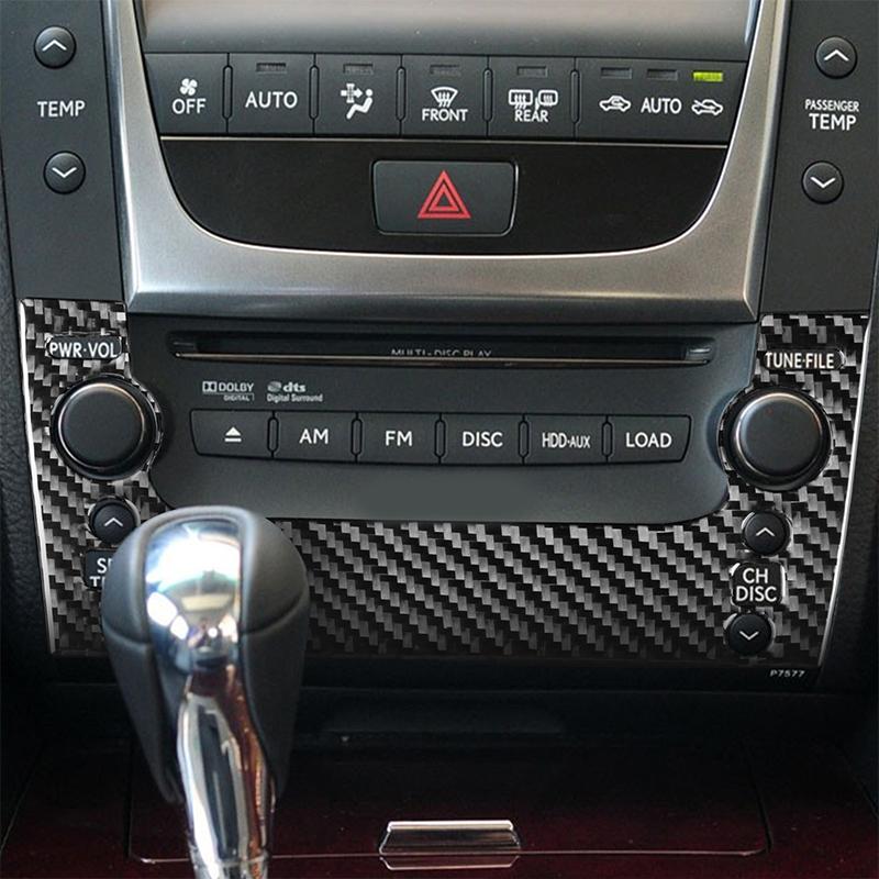 For LEXUS GS 06-11 Real Carbon Fiber Gear Shift Window Lift Control Panel Air Outlet Suit Car Interior
