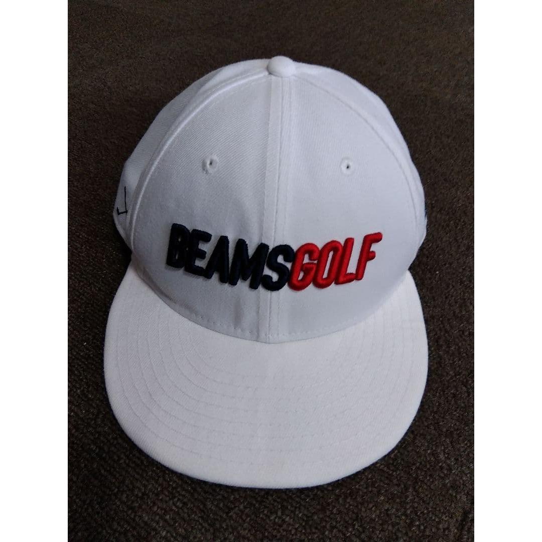 Used BEAMS GOLF New Era collaboration cap white