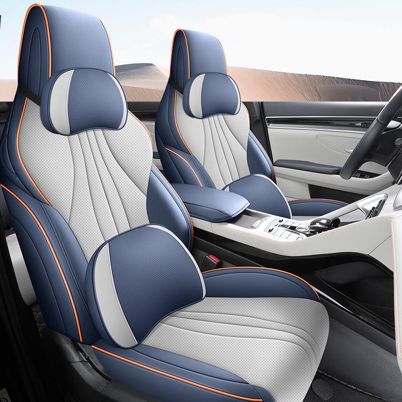 Song PRO Cartoon Leather Car Seat Cushion, Five-Seat Model, All-Season Use