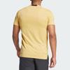 Adidas Solid Color Crew Neck Casual Comfort Short Sleeve T-Shirt Men Tops Yellow IS3740