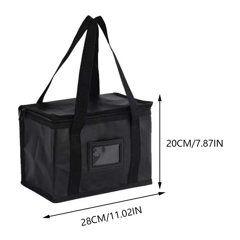 Woven Insulated Lunch Bag Large Capacity Portable Food Carrier Versatile Hot Cold Thermal Bag for Outdoor Picnic