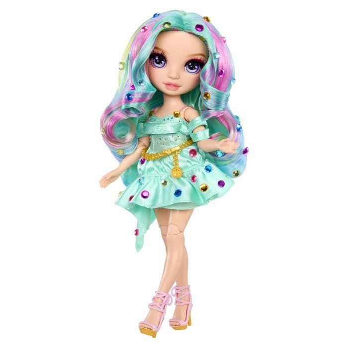 Rainbow High - Poupée Mannequin Be Dazzling - Celine Turquoise - 28 cm - Pierres précieuses scintillantes et accessoires inclus