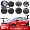 For VOLKSWAGEN VW 2Pcs VW Replacement Front Grill Badge Rear Trunk Lid Emblem Logo Decorative For Volkswagen Polo 6 6C 2014-2018