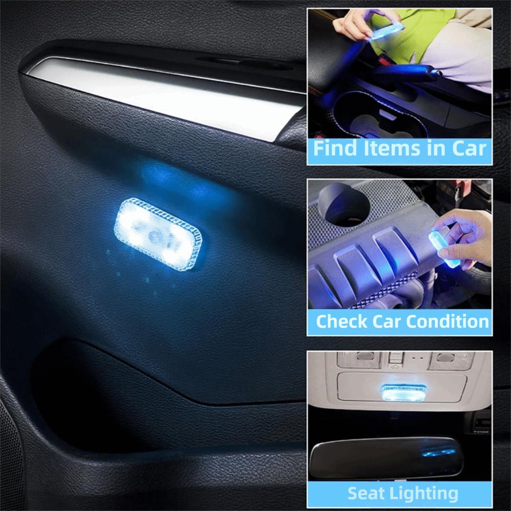 Touch Control LED Touch Light Car Interior Auto Atmosphere Lamp USB Charging Light Door Foot Space