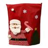 Christmas Chair Covers Cute Cartoon Santa Chair Back Decor for New Year Dining Slipcovers Dinner Banquet Holiday Party