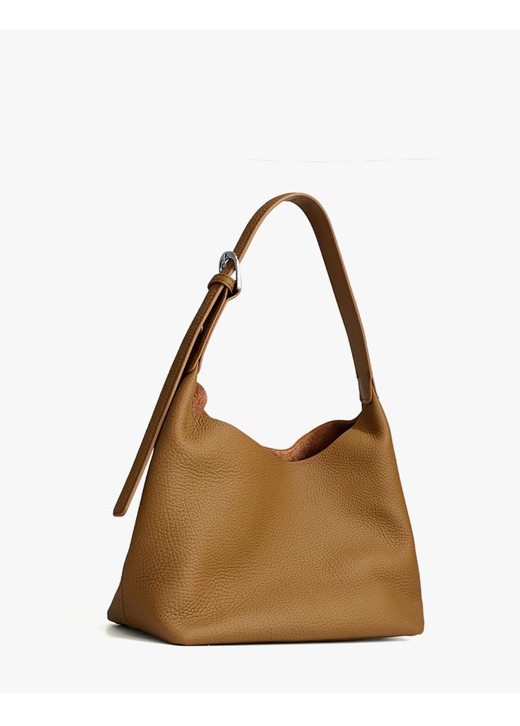 Women's Genuine Leather Tote Bag - Vintage Cow Neck Grain Top Layer Cowhide Underarm Shoulder Crossbody Bag,  Soft Leather Purse