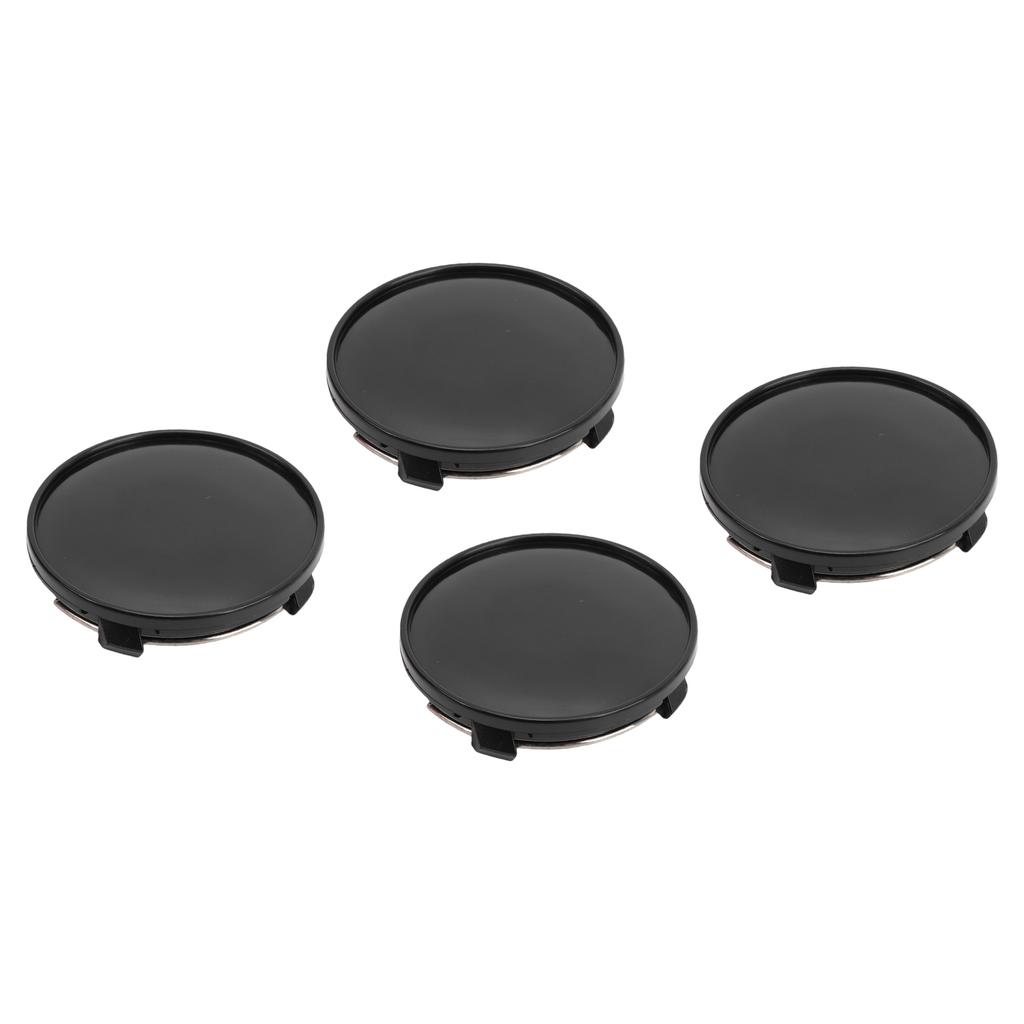 4PCS Wheel Center Caps Rain Proof Exquisite Car Rim Center Hub Cover Cap Decoration for Automobile Modification Glossy